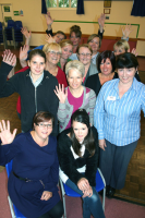 Linda and some of our CARFEGivers