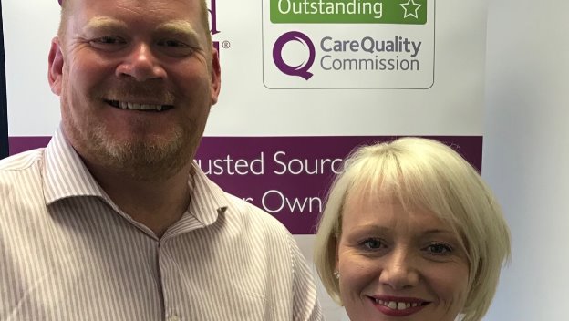 Rob and Rochelle promoted at Home Instead Newcastle