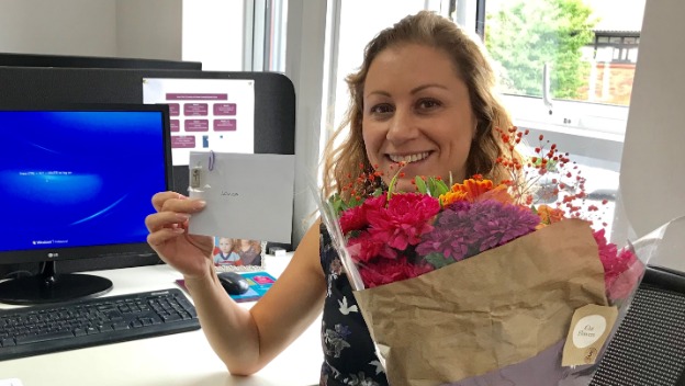 Lorna Gets her Silver Badge