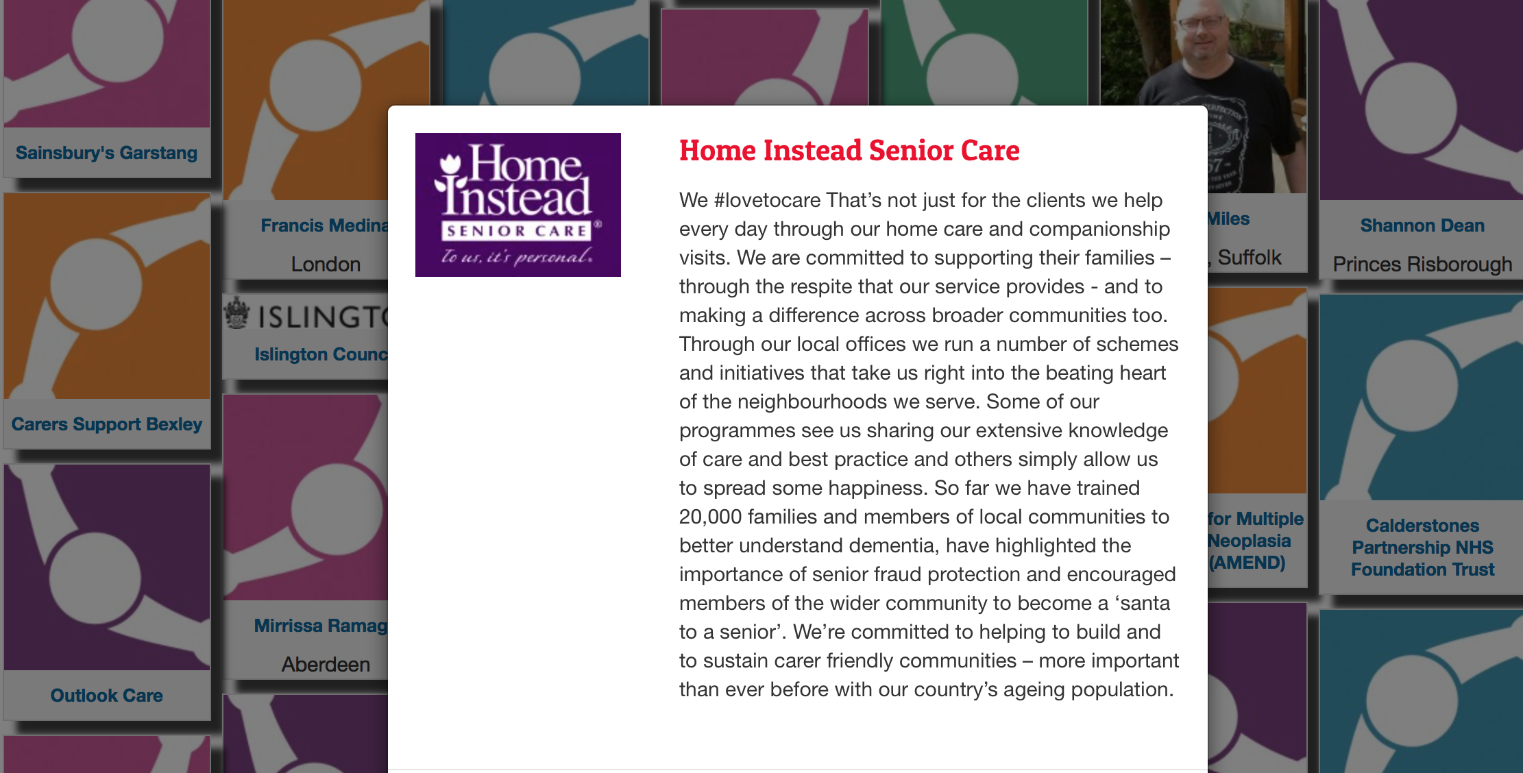 The writing’s on the Pledge Wall for Carers Week