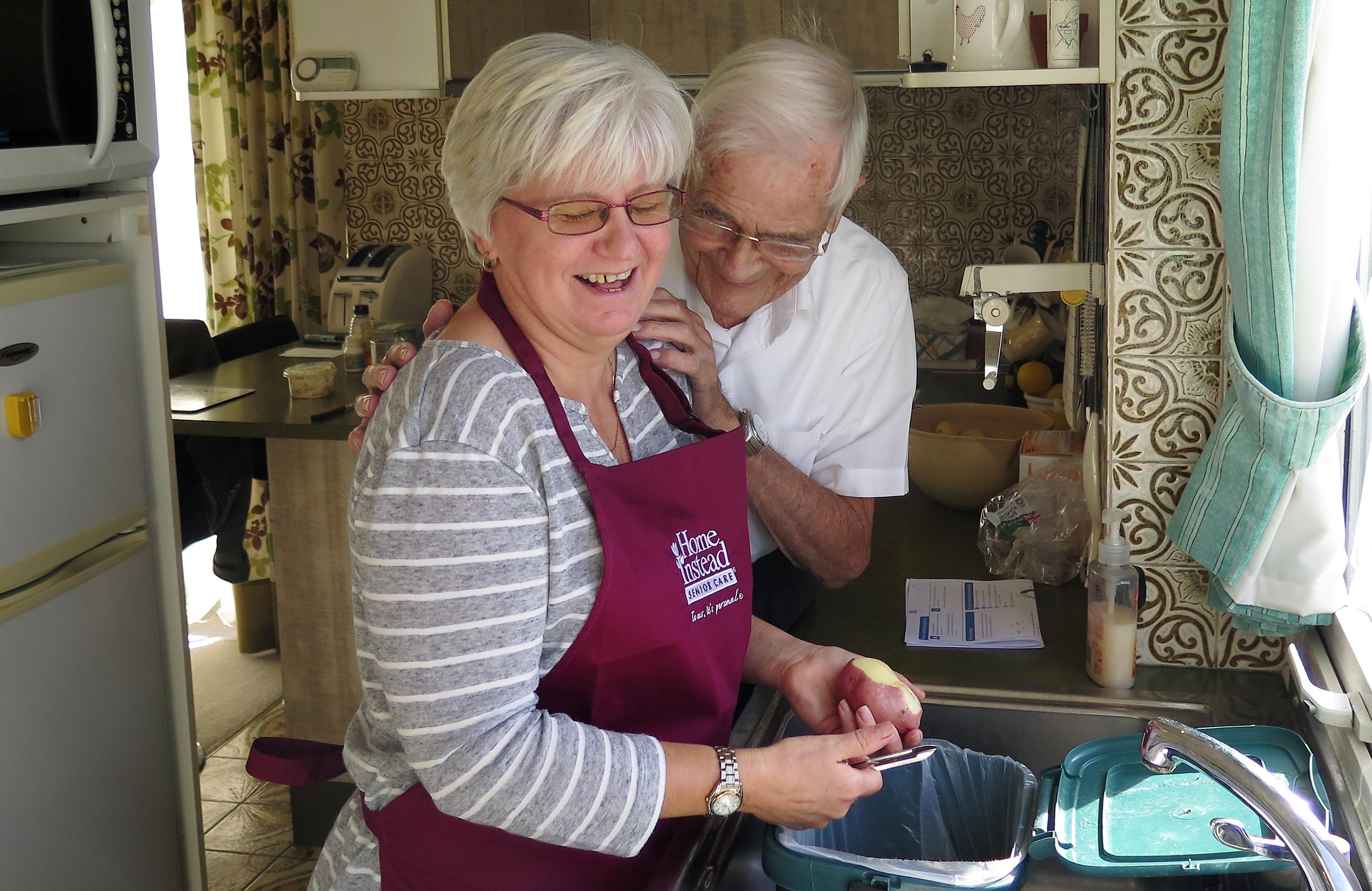 CAREGiver Elaine with Client Ted