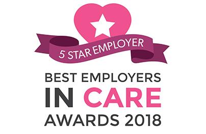 Best Employer In Care 5 star Award