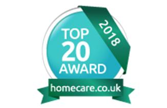 Top 20 home care awards