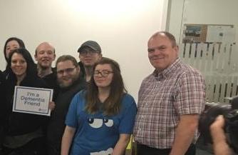 Andrew delivering Dementia Friends Session