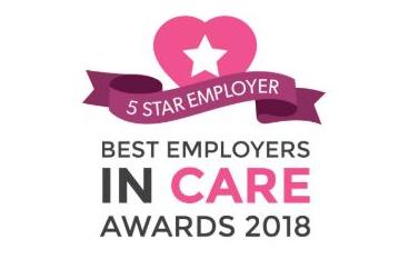 5 Star Employer award in the 2018 Best Employers in Care