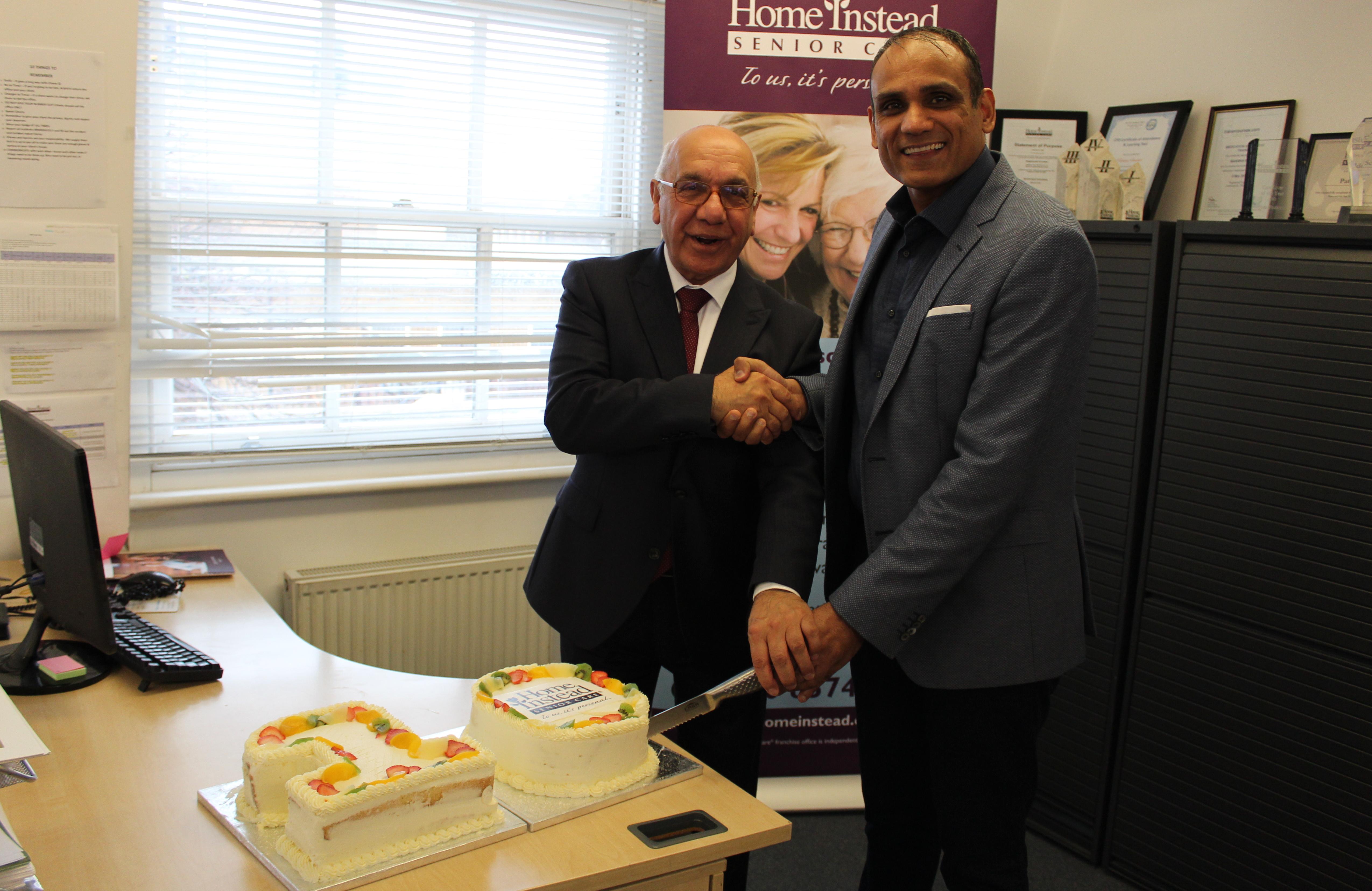 MP virendra sharma with managing director tony hussain