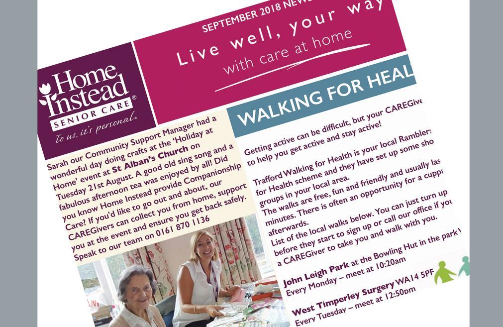 Care at Home. Home Instead Altrincham and sale