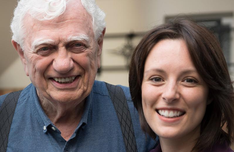 Client and CAREGiver Smiling at Camera