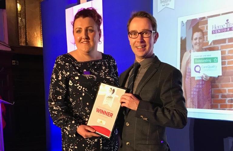 Clare winning carer of the year