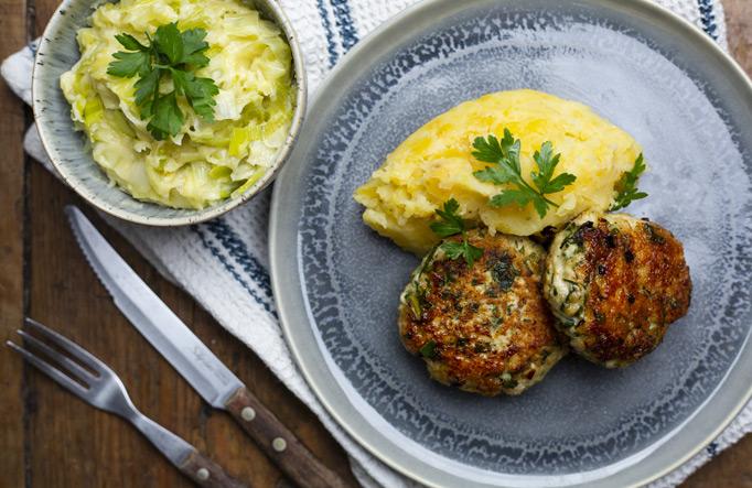 Photo of chicken and parsley patties