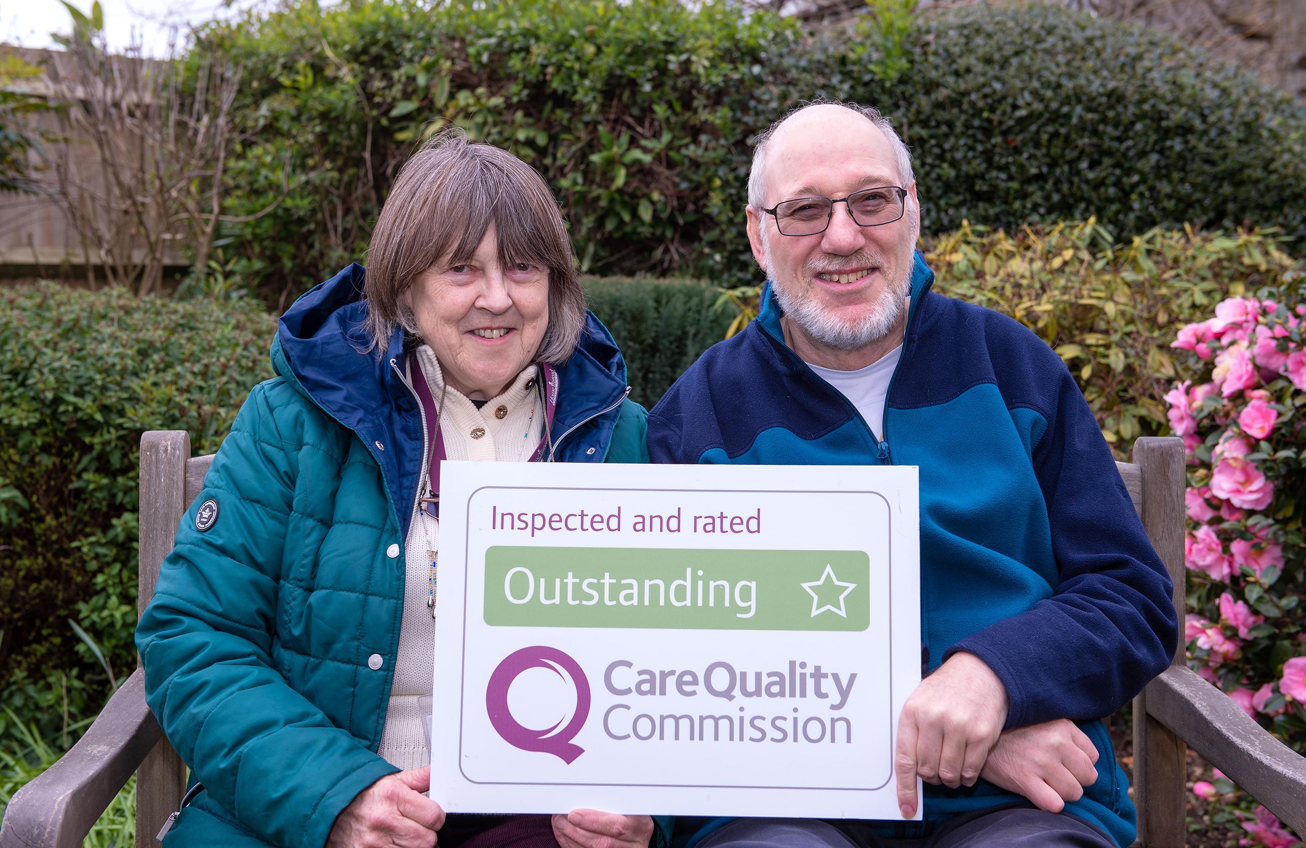Photo of CAREGiver and client from Home Instead Havant