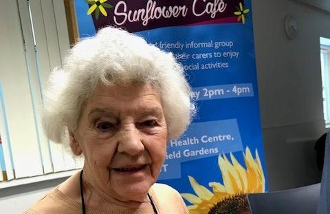 Margaret at the Sunflower Cafe