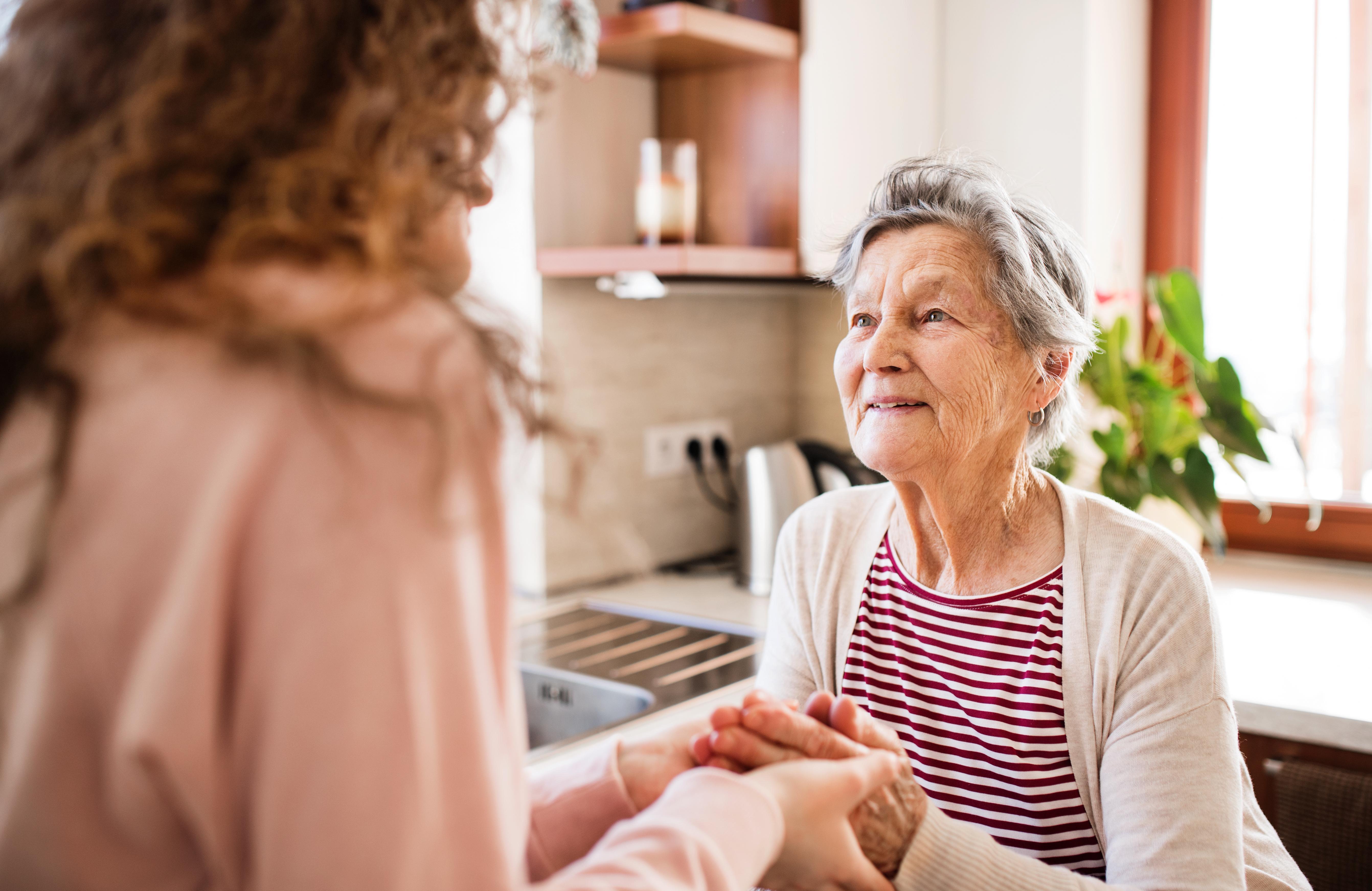 Dementia sufferer benefitting from our companionship-based care